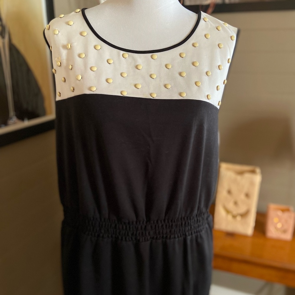 Black and Cream Dress